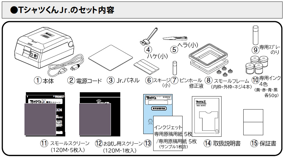 Tシャツくん本体＋付属品